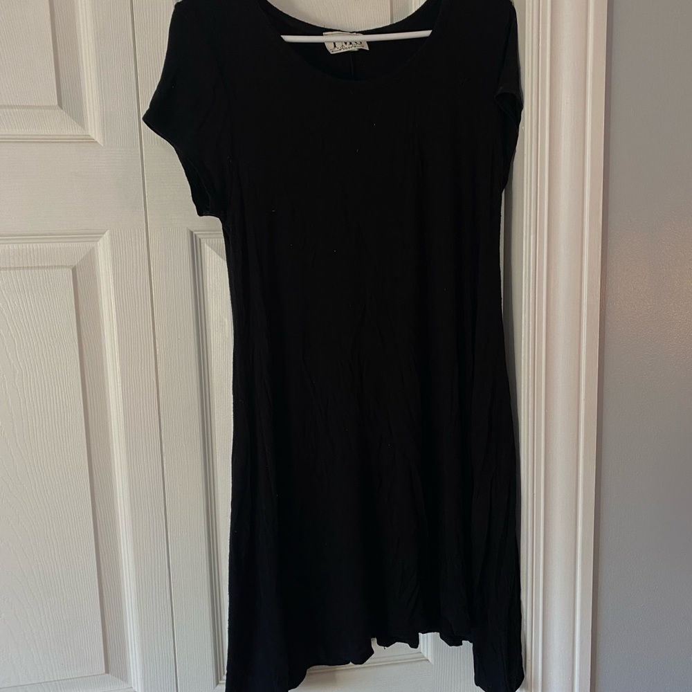 Lush Black Casual Dress